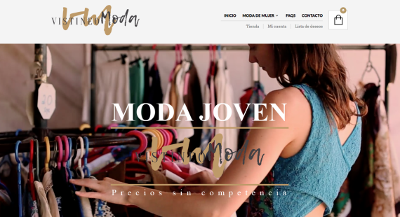 Tienda online de ropa hecho en woocommerce por Dédalo Digital